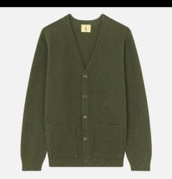 NITTO KNITWEAR Pulls & Cardigans | Gilet Youri Coton Green