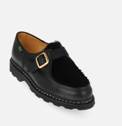 PARABOOT Chaussures | Chaussures Michael Bride Lis Noir Lapin