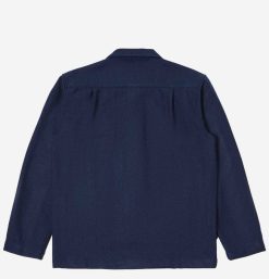 UNIVERSAL WORKS Pulls & Cardigans | Easy Overshirt Herringbone Navy