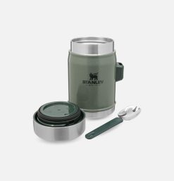 STANLEY 1913 Outdoor | Legendary Food Jar + Spork Hammertone Green