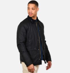 BARBOUR Blousons & Manteaux | Veste Reelin Wax Navy