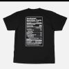 COOKMAN T-Shirts | Tee Shirt Nutrition Facts Black