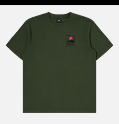 EDWIN T-Shirts | Sunset Mt Fuji T-Shirt Green