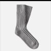 THUNDERS LOVE Chaussettes | Solid Wool Socks Ash Grey