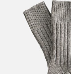 THUNDERS LOVE Chaussettes | Solid Wool Socks Ash Grey