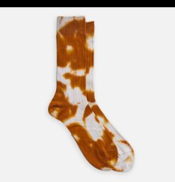 ROTOTO Chaussettes | Chaussettes Tie Dye Formal Brown