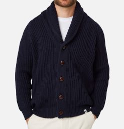 PEREGRINE Pulls & Cardigans | Wilkinson Cardigan Wool Navy