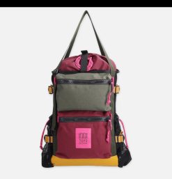 TOPO DESIGNS Sacs A Dos | River Bag Olive Burgundy