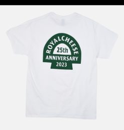 ROYALCHEESE T-Shirts | T-Shirt 25Ans White Green