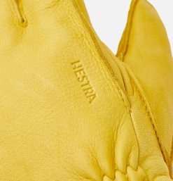 HESTRA Gants Bonnets Echarpes | Deerskin Gloves Yellow