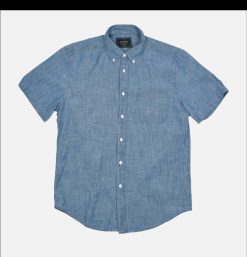 PORTUGUESE FLANNEL Chemises & Polos | Chemise Chambray Ss Blue