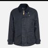 MANIFATTURA CECCARELLI Blousons & Manteaux | Blouson Caban Wax Navy