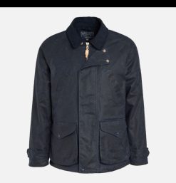 MANIFATTURA CECCARELLI Blousons & Manteaux | Blouson Caban Wax Navy