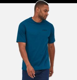 PATAGONIA T-Shirts | P6 Logo T-Shirt Wavy Blue