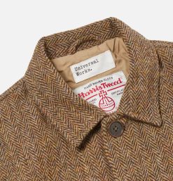 UNIVERSAL WORKS Pulls & Cardigans | Veste Bakers Harris Tweed Brown