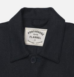 PORTUGUESE FLANNEL Chemises & Polos | Veste Labura Herring Navy