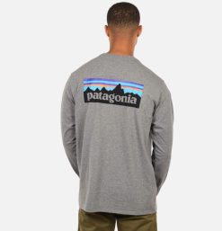 PATAGONIA T-Shirts | T-Shirt P6 Logo Ml Grey