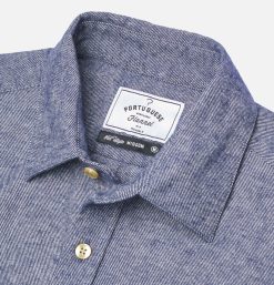 PORTUGUESE FLANNEL Chemises & Polos | Chemise Teca Indigo