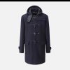 GLOVERALL Blousons & Manteaux | Morris Dufflecoat Navy Black Stewart