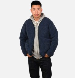 COLDBREAKER Sweats & Polaires | Zip Up Vee Cardigan Darkblue