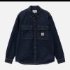 CARHARTT WIP Blousons & Manteaux | Manny Shirt Blue Rinsed