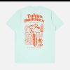 EDWIN T-Shirts | Tokyo Builders Tee Aqua