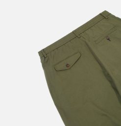 UNIVERSAL WORKS Jeans | Double Pleat Pant Light Olive