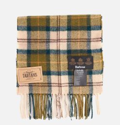 BARBOUR Gants Bonnets Echarpes | Echarpe Lambswool Tartan Green