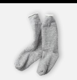 ROTOTO Chaussettes | Chaussettes Double Face Med Grey