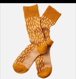 ROTOTO Chaussettes | Chaussettes Raindrop Yellow