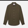 PORTUGUESE FLANNEL Chemises & Polos | Chemise Teca Olive