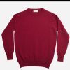 WILLIAM LOCKIE Pulls & Cardigans | Pull Col Rond Bordeaux