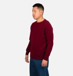 WILLIAM LOCKIE Pulls & Cardigans | Pull Col Rond Bordeaux