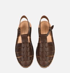 STEVE MONO Sandales | Artisanal Sandal Shoe 09 Chocolate