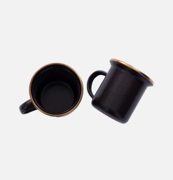 BAREBONES Outdoor | Enamel Cup Set X 2 Charcoal