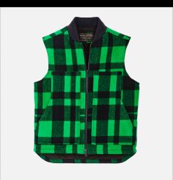 FILSON Blousons & Manteaux | Lined Mackinaw Wool Vest Green