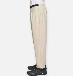 GOLDWIN Pantalons | One Tuck Ankle Pants Beige