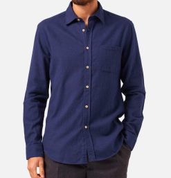 PORTUGUESE FLANNEL Chemises & Polos | Chemise Teca Navy