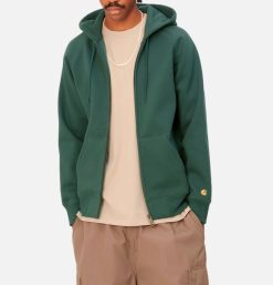 CARHARTT WIP Sweats & Polaires | Hooded Chase Jacket Discovery Green