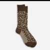 ROTOTO Chaussettes | Chausettes Raindrop Brown