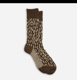 ROTOTO Chaussettes | Chausettes Raindrop Brown