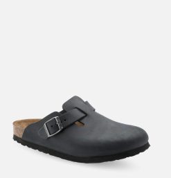 BIRKENSTOCK Sandales | Sandales Boston Narrow Wax Black