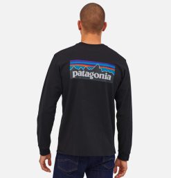 PATAGONIA T-Shirts | T-Shirt P6 Logo Ml Black