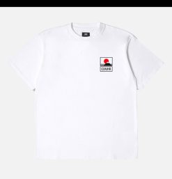 EDWIN T-Shirts | Sunset On Mt Fuji Tee White