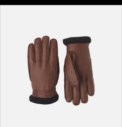 HESTRA Gants Bonnets Echarpes | Deerskin Gloves Chocolat