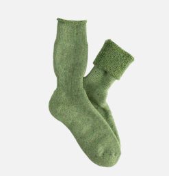 THUNDERS LOVE Chaussettes | Outdoor Recycled Wool Socks Green