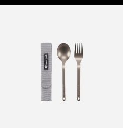 SNOW PEAK Outdoor | Titanium Fork And Spoon Set