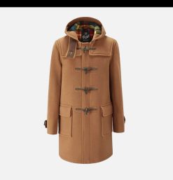 GLOVERALL Blousons & Manteaux | Veste Morris Duffle Coat Camel Buchanan