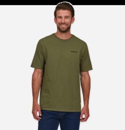 PATAGONIA T-Shirts | P6 Logo T-Shirt Wyoming Green