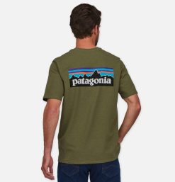 PATAGONIA T-Shirts | P6 Logo T-Shirt Wyoming Green